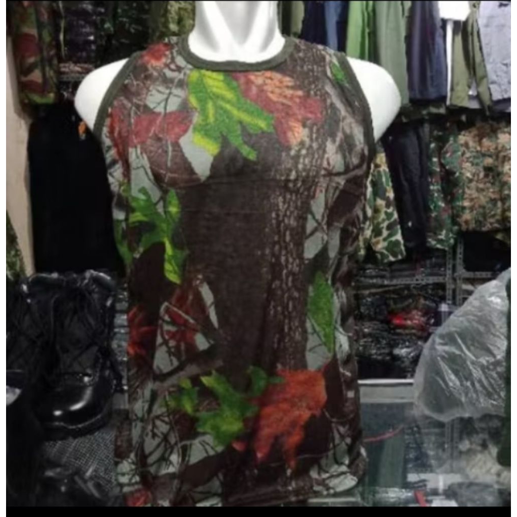 KAOS SINGLET LORENG KAMUFLASE