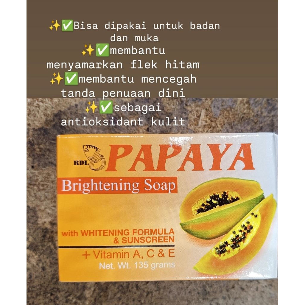 RDL PAPAYA BRIGTENING SOAP