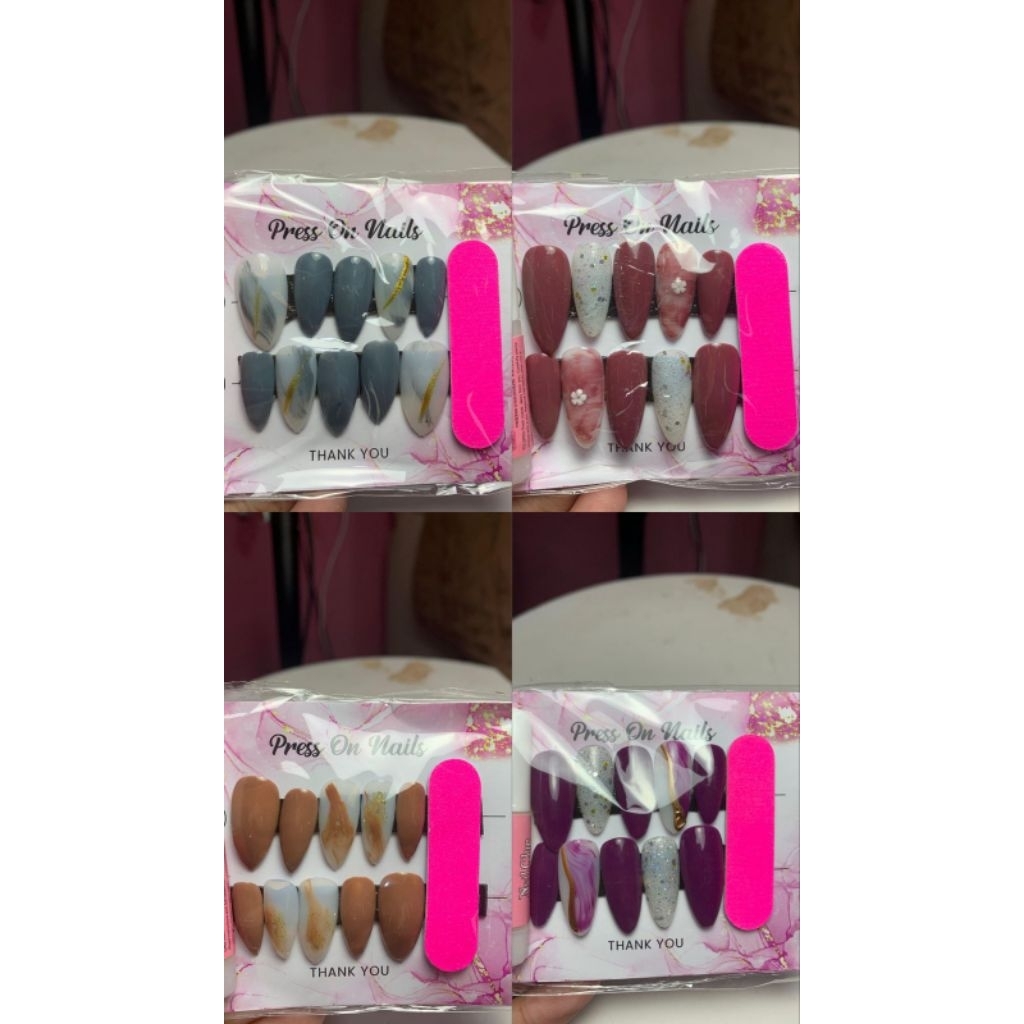pres on nails READY size random