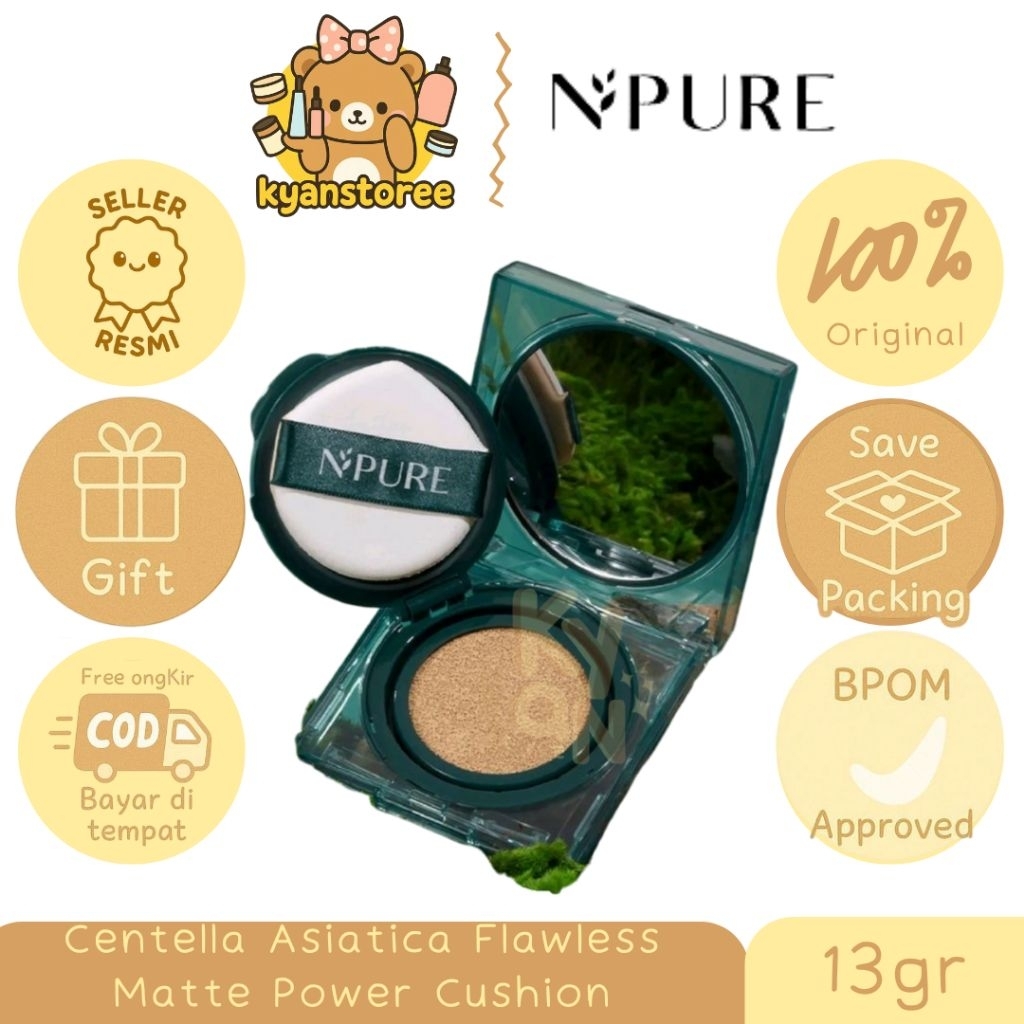 NPURE CENTELLA ASIATICA FLAWLESS MATTE POWER CUSHION