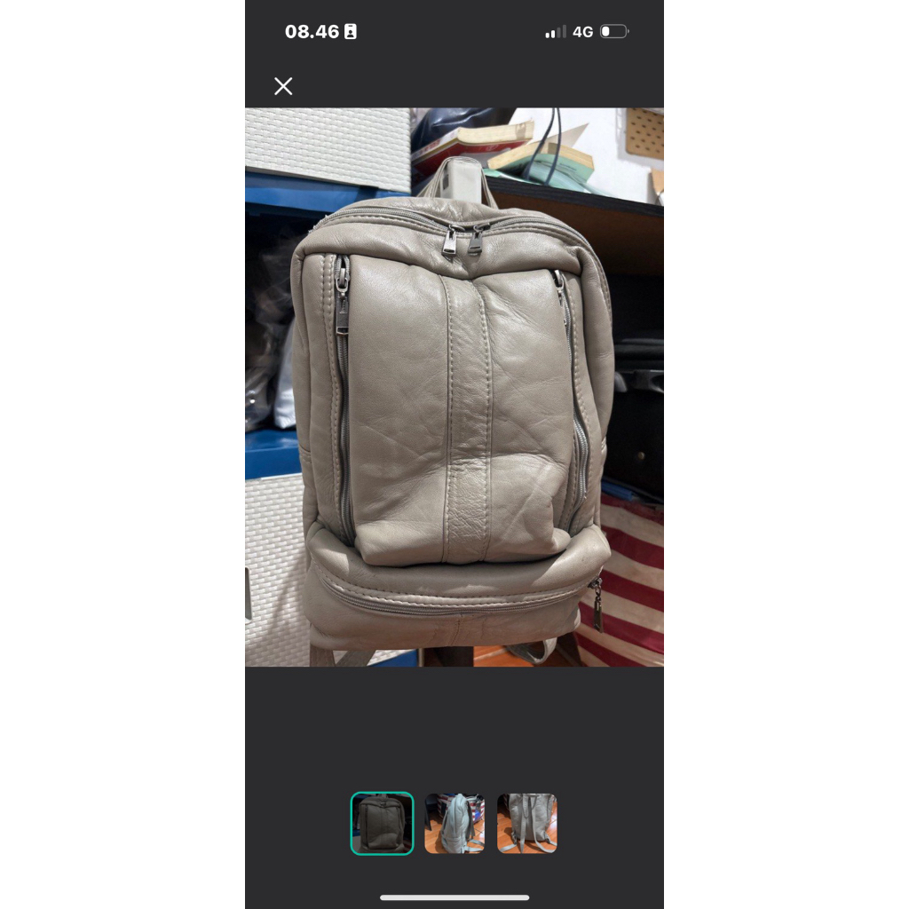 tas ransel kulit asli