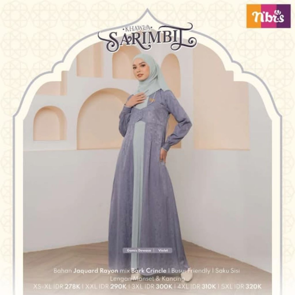 Gamis Nibras Kawla Dewasa