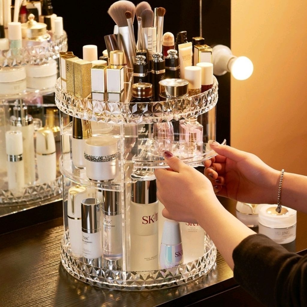 Rak Kosmetik Putar 360 Derajat