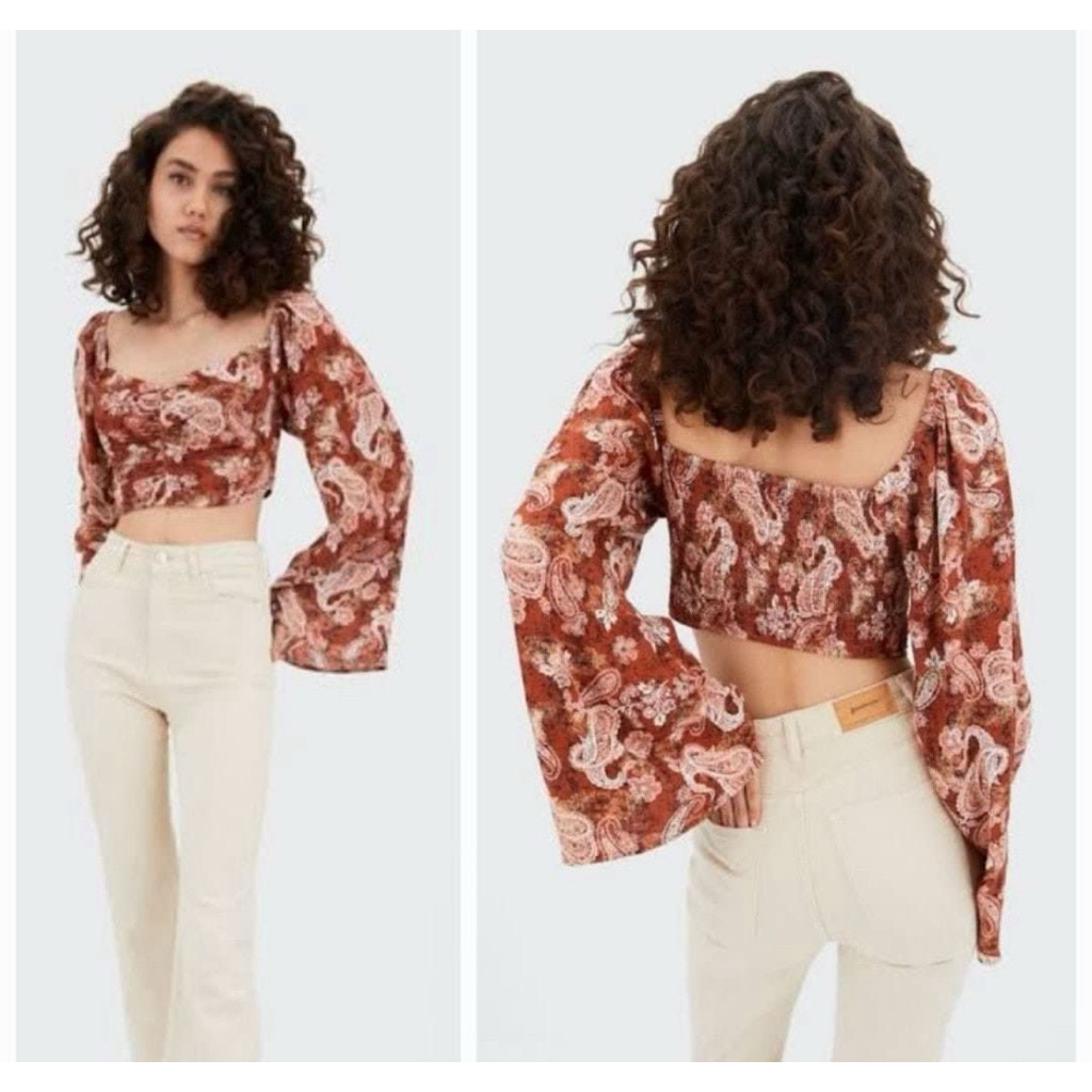 Stradivarius blouse crop