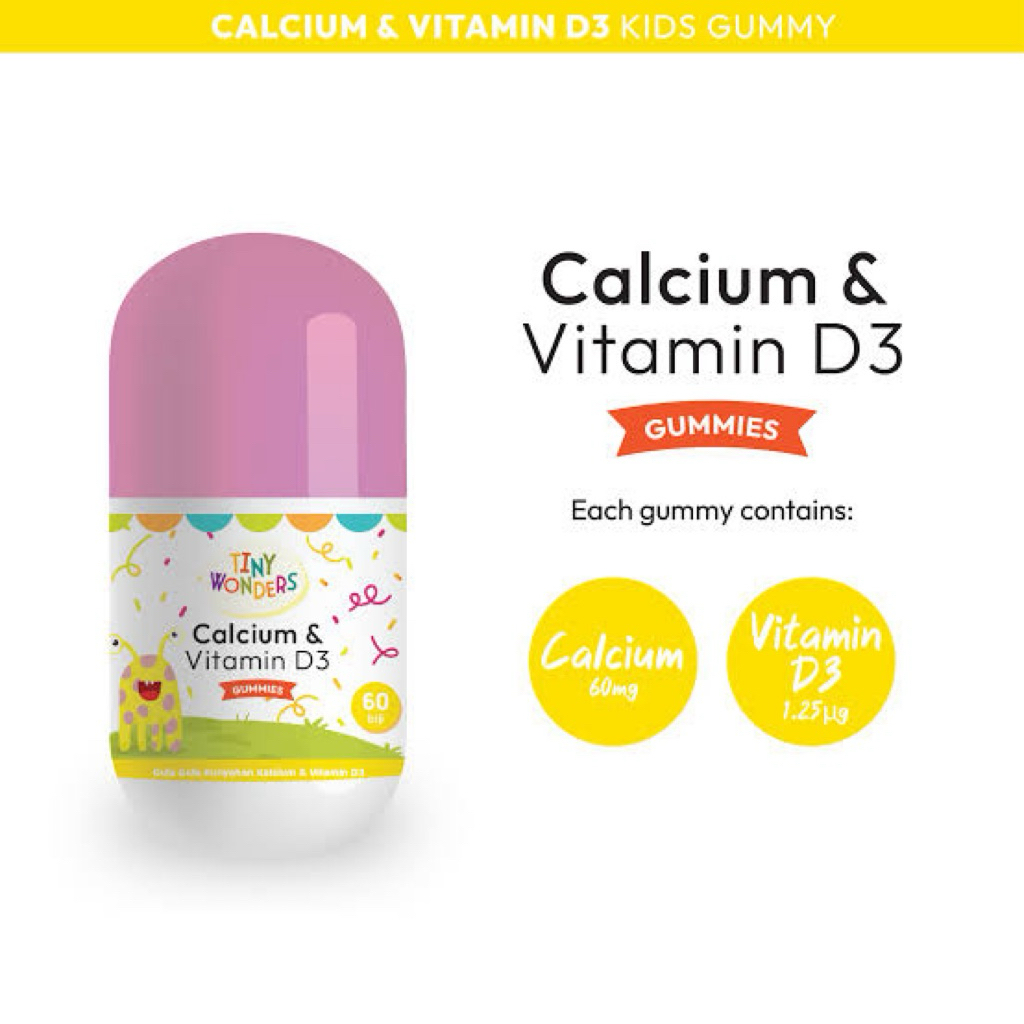 TINY WONDERS CAL+D3 ORIGINAL READY STOK