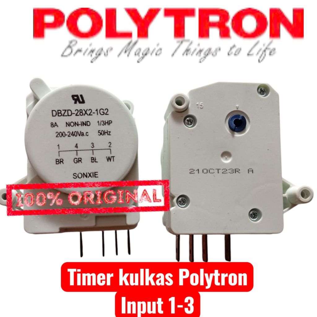 timer kulkas polytron 2 pintu original asli sonxie