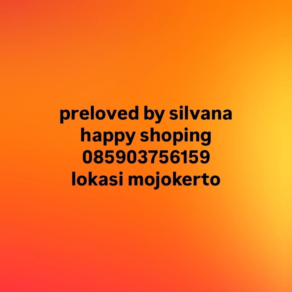 preloved by silvana 15k - 70k