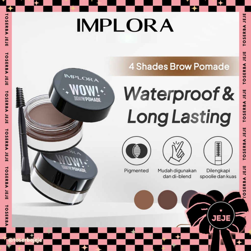 IMPLORA Wow Brow Pomade | Kuas Alis