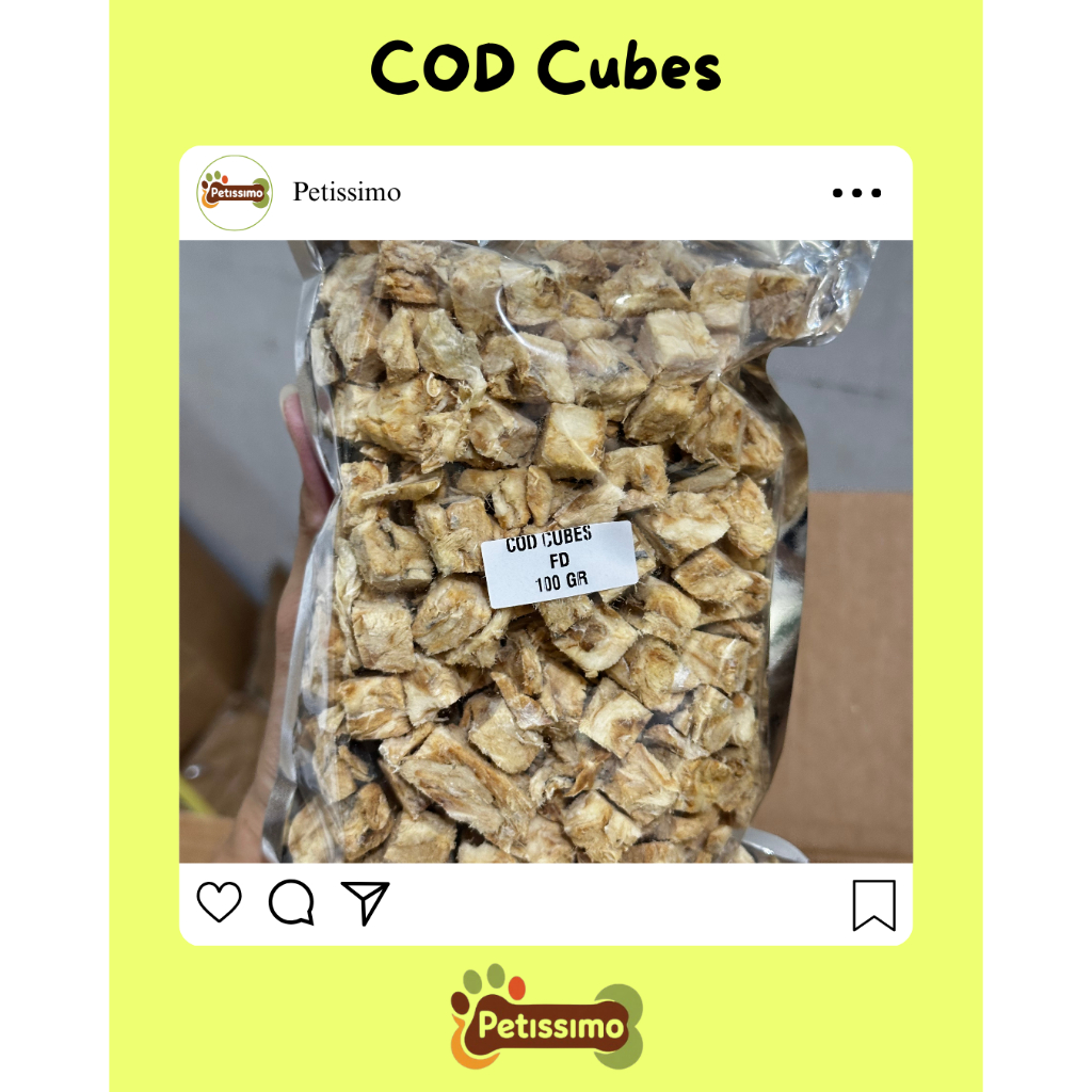 COD Cubes Freeze Dried / Snack Kucing / Makanan Ringan -100gr