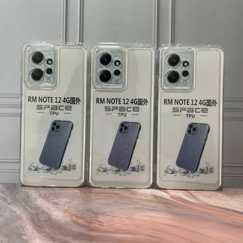 Case Space TPU Redmi Note 12 4G Camera Protection Soft Case Transparan