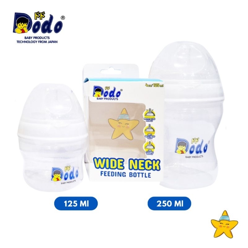 DODO WIDE NECK BOTOL 125ML dan 250ML