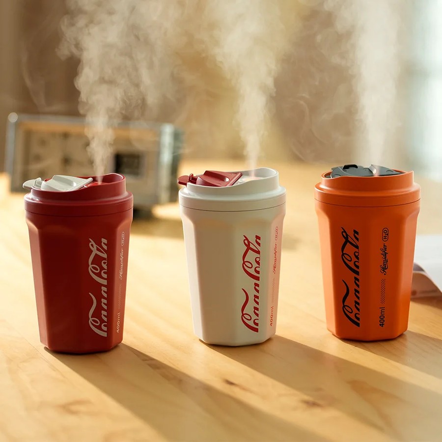 humidifier cup portable 400ml rechargeable