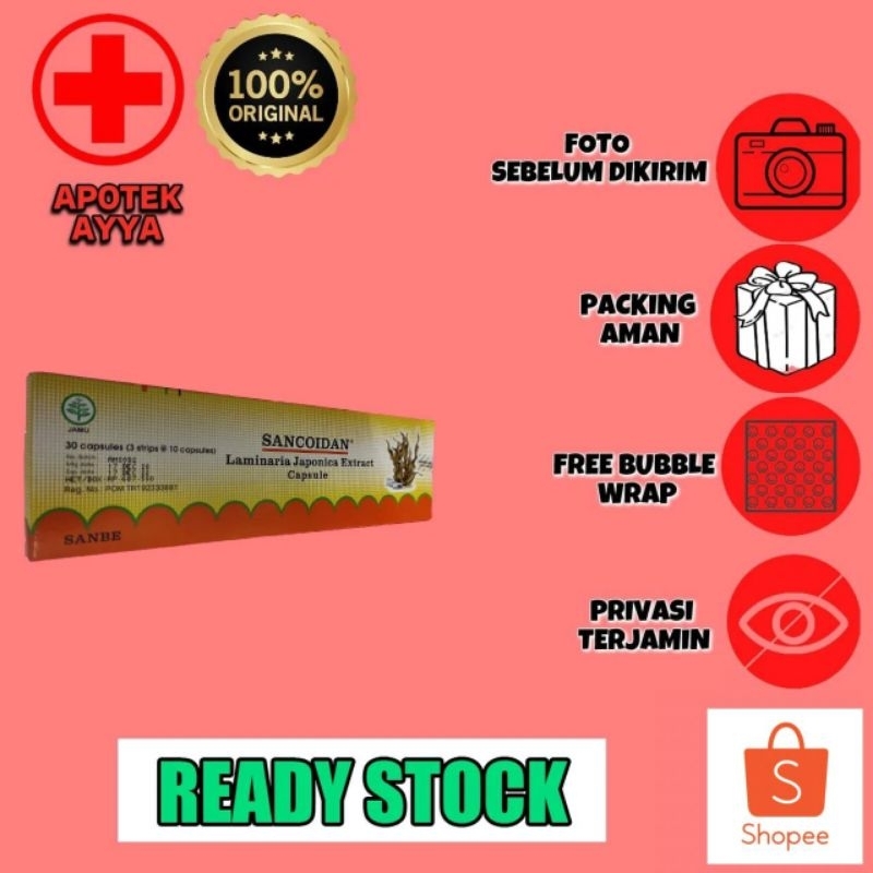 Sancoidan Kapsul Strips isi 10 Kapsul Original
