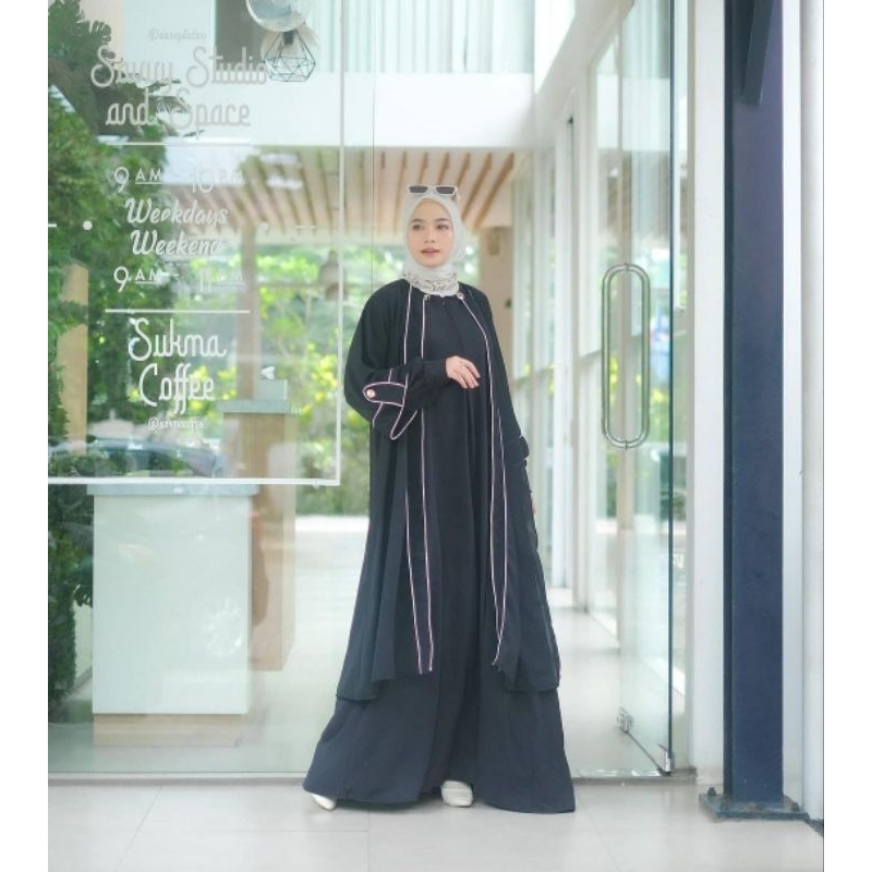 Abaya lora set 2 in 1