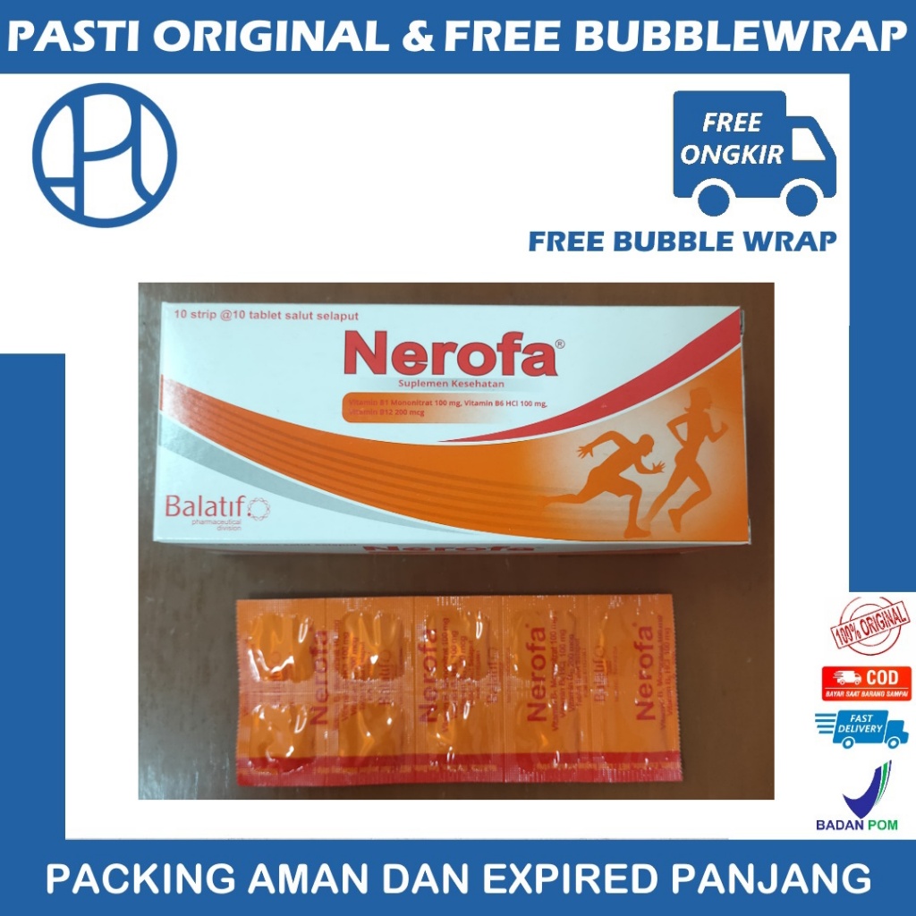 NEROFA PER STRIP 10 TABLET SUPLEMEN KESEHATAN