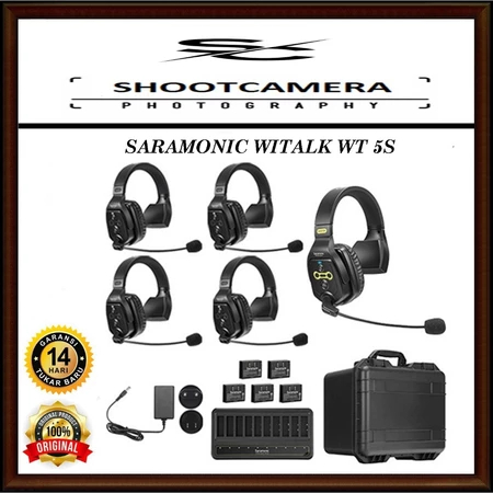 SARAMONIC WITALK WT5S 5-PERSON FULL-DUPLEX WIRELESS INTERCOM SYSTEM