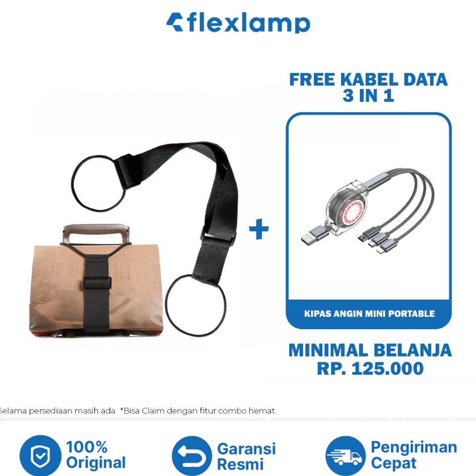 KODE O39E Elastable  Sabuk Koper 2pcs  Pengikat Tali Koper  Strap Adjustable