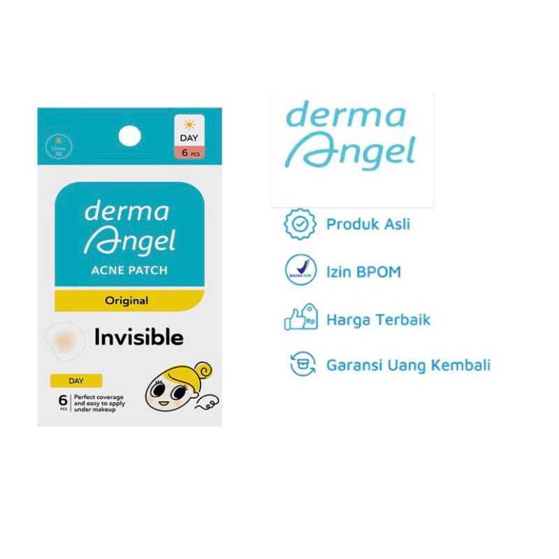 acne patch derma angel 6 pcs day