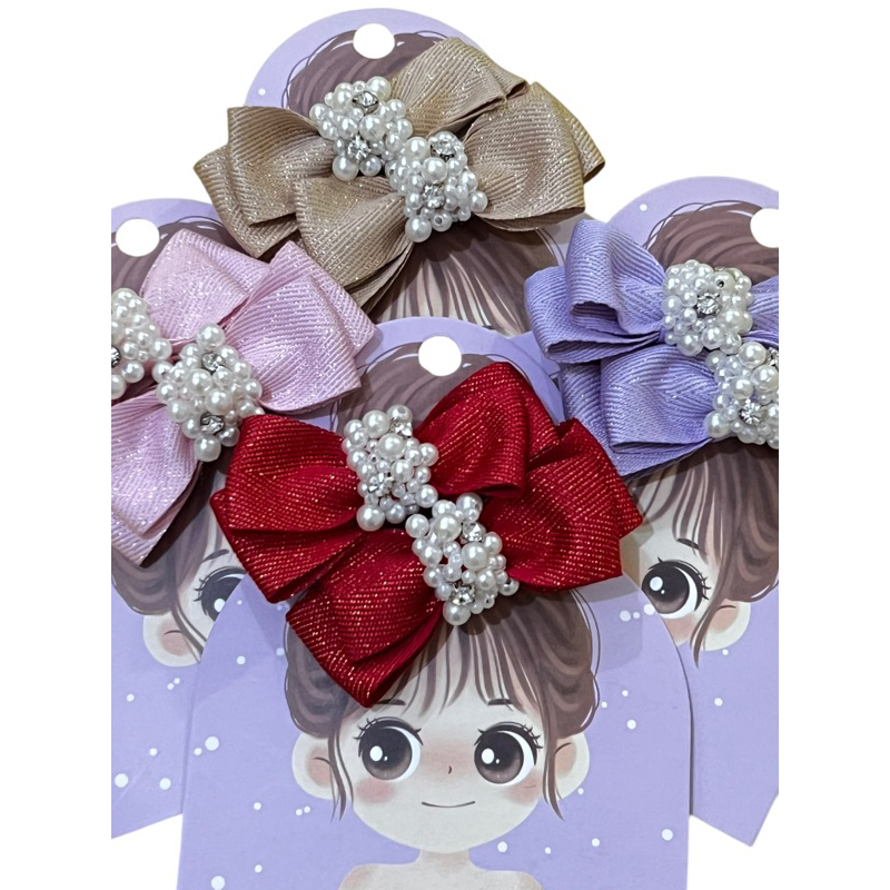 Jessy pearly bow set