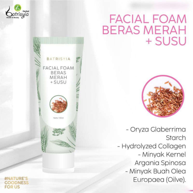 FACIAL WASH BERAS MERAH