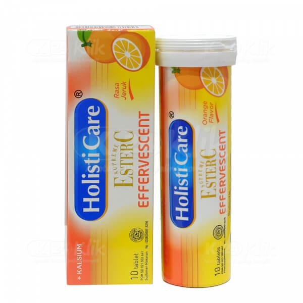 HOLISTICARE ESTER C EFFERVESCENT RASA JERUK 10 TABLET