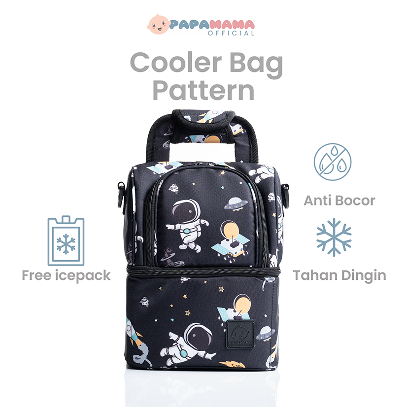 Papamama Cooler Bag Pattern Astronout V - 3011