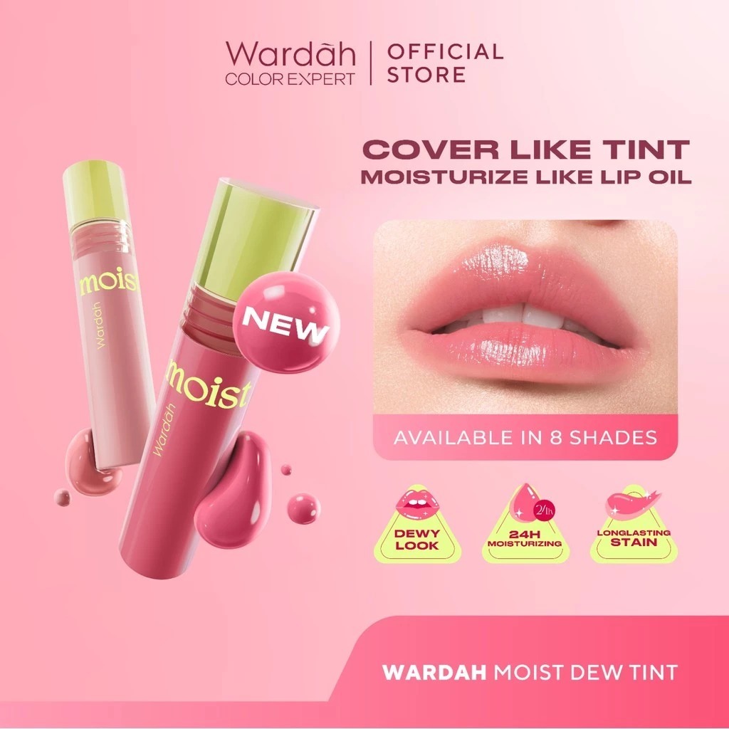 WAJIB CO EXTRA BUBBLE - Wardah Moist Dew Tint 3gr