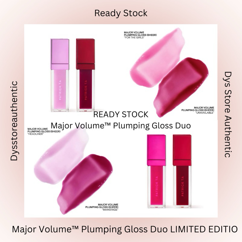 READY STOCK PATRICK TA Major Volume Plumping Gloss