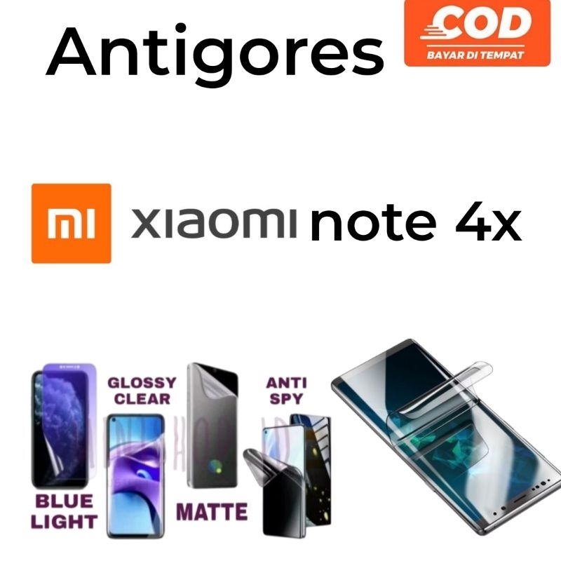 Antigores hydrogel all type xiaomi note 4x