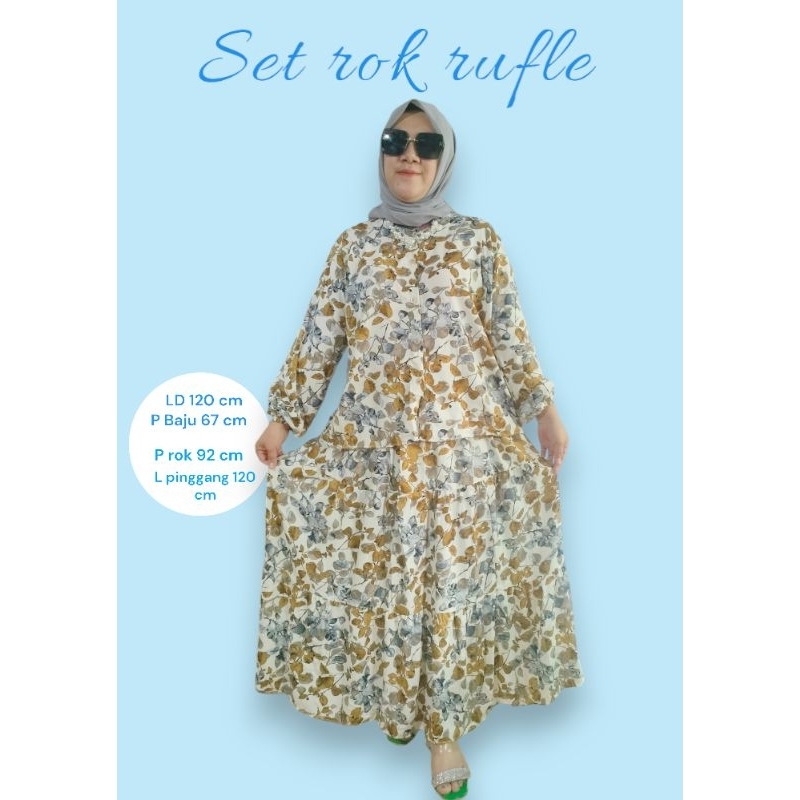 Setelan Rok Rayon Premium