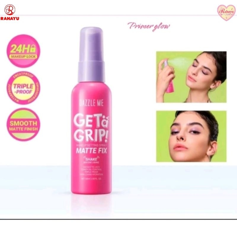 DAZZLE ME GET A GRIP! MAKE UP SETTING SPRAY MATTE FIX