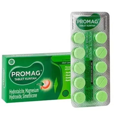 Promag Tablet Kunyah Isi 3 Strip