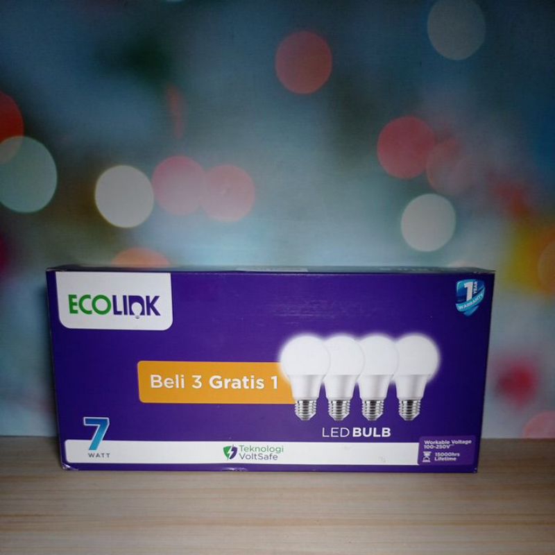 Lampu Ecolink 7 watt MultiPack