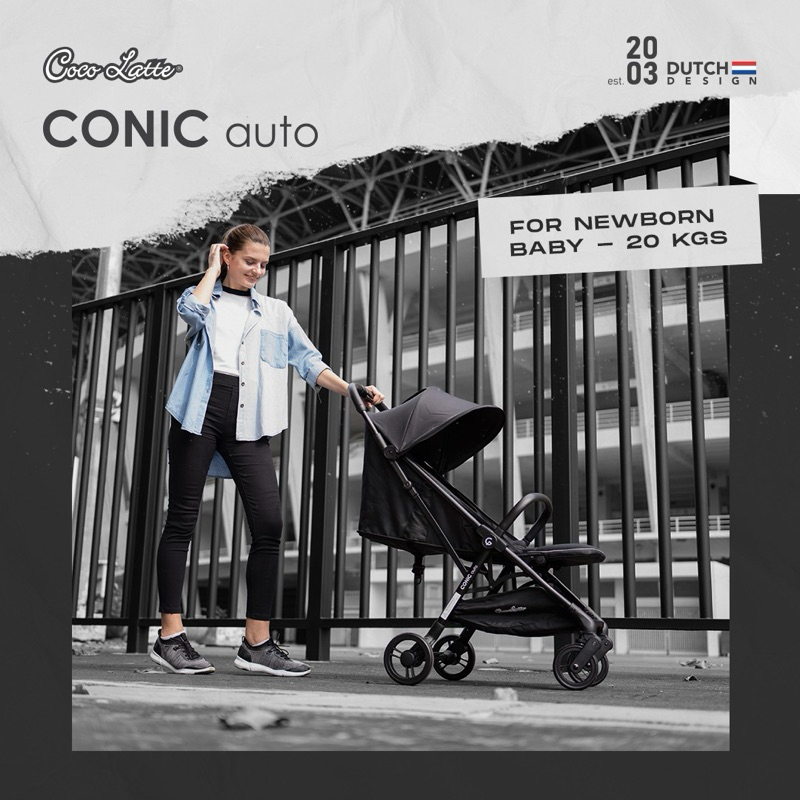 Stroller Conic Auto 72655D COCOLATTE CONIC AUTO STROLLER CABIN SIZE