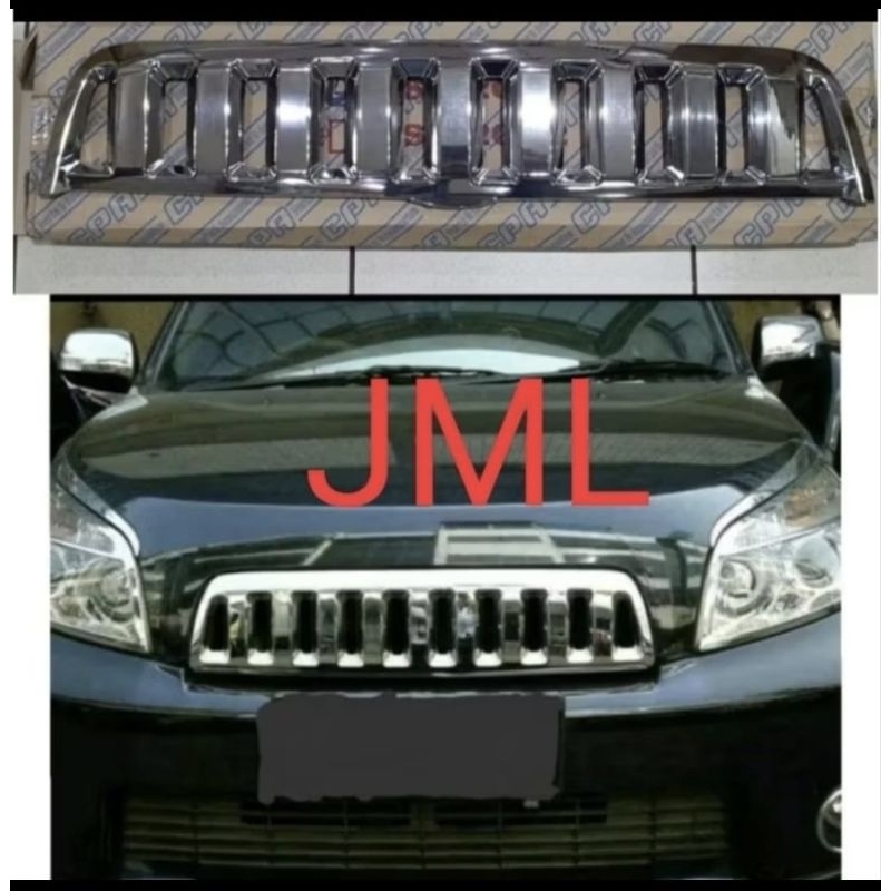 Gril depan chrome Rush lama 2007 - 2012.