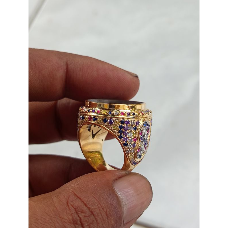 cincin perak custom handmade microsetting zircon