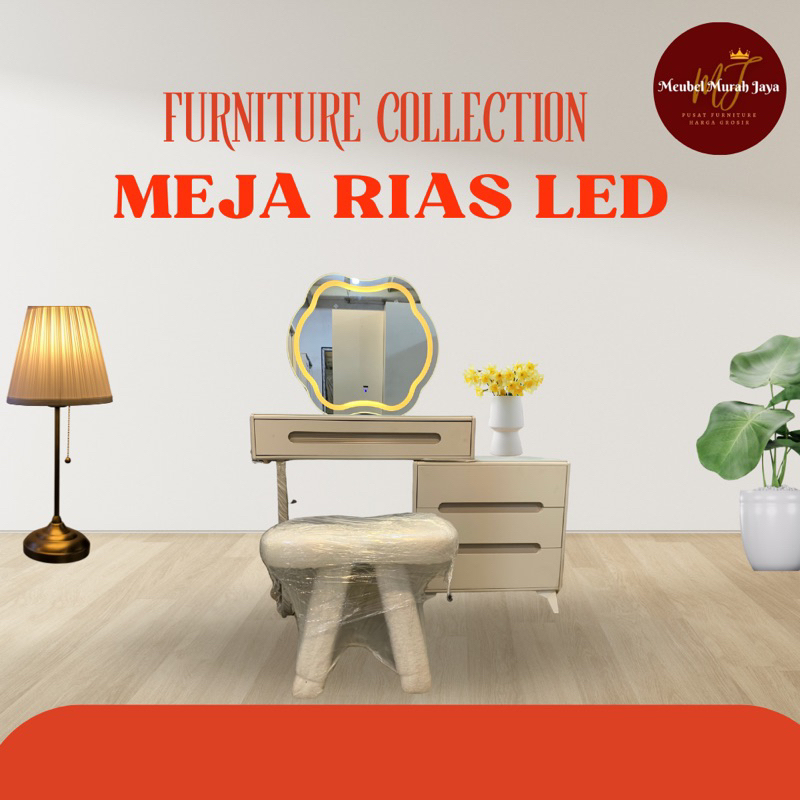 SET MEJA RIAS LED