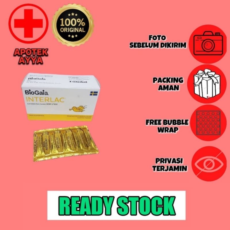 Interlac Tablet Kunyah Strips isi 10 Tablet Original