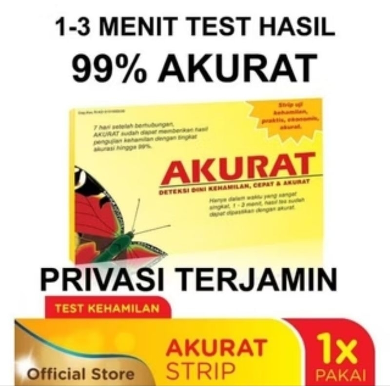 TEST PACK AKURAT STRIP tes kehamilan