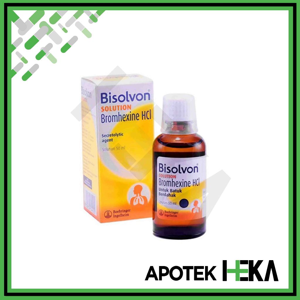 Bisolvon Solution Botol 50 ml - Obat Batuk dan Flu