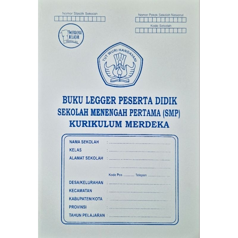 LEGGER KURIKULUM MERDEKA SD SMP SMA