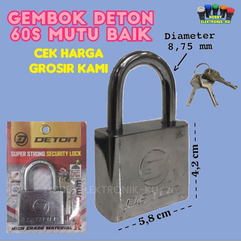 GEMBOK DETON 60S MUTU BAIK