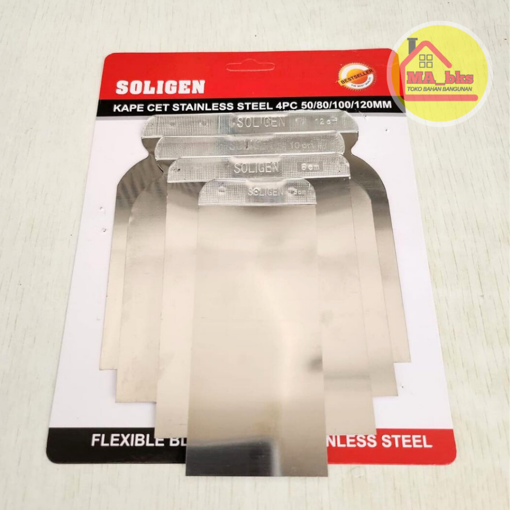 Soligen Kape Set Stainless Scraper Isi 4 pcs