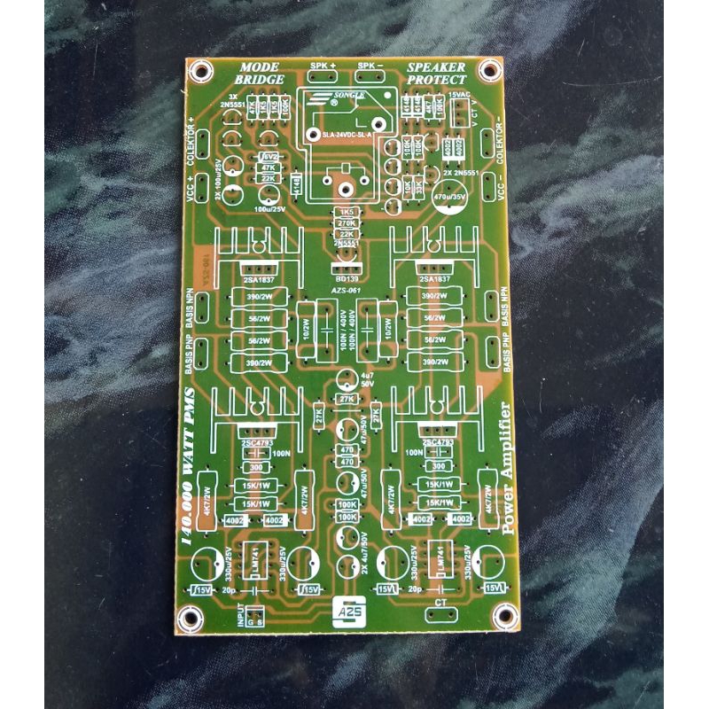 PCB Power 140W BTL Plus Speaker protector AZS - 061