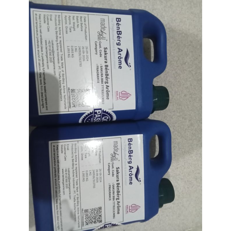 bibit parfum laundry type MBU murni 1 kg