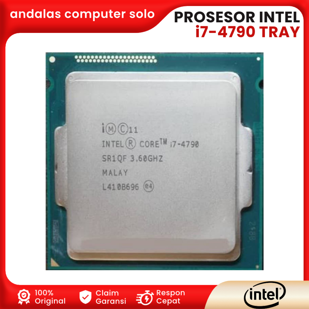 PROCESSOR INTEL CORE i7 4790 3.6Ghz TRAY Cache 8MB Socket LGA 1150