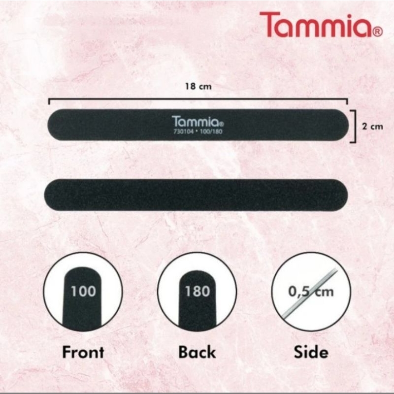 TAMMIA NAIL BUFFER BLACK