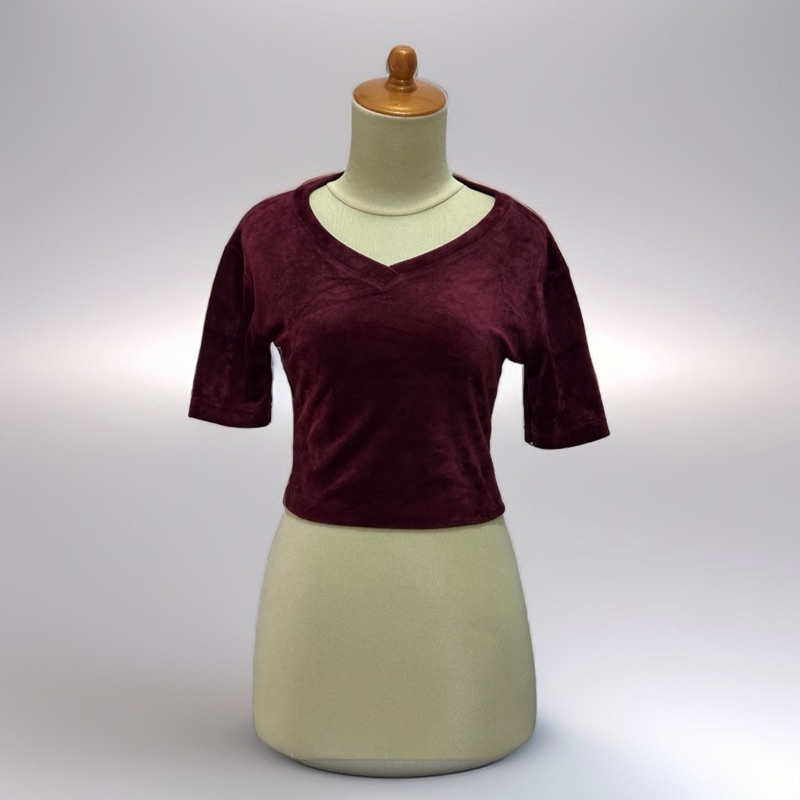 Crop Top Maroon
