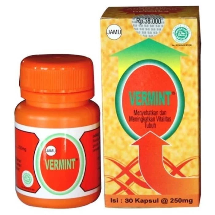 VERMINT KAPSUL CACING 1 BOTOL 30 CAPSUL