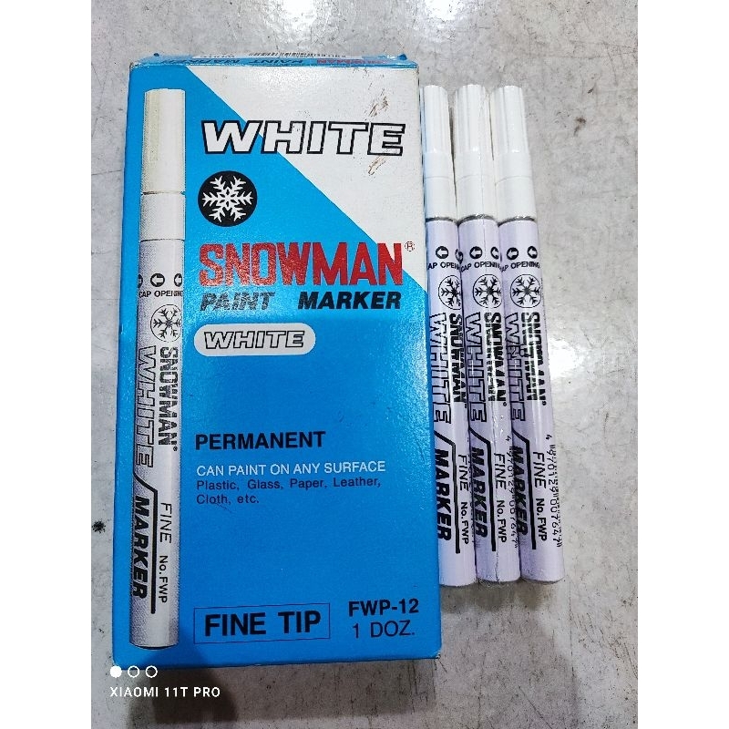 spidol permanent snowman fine tip dan xtra fine tip